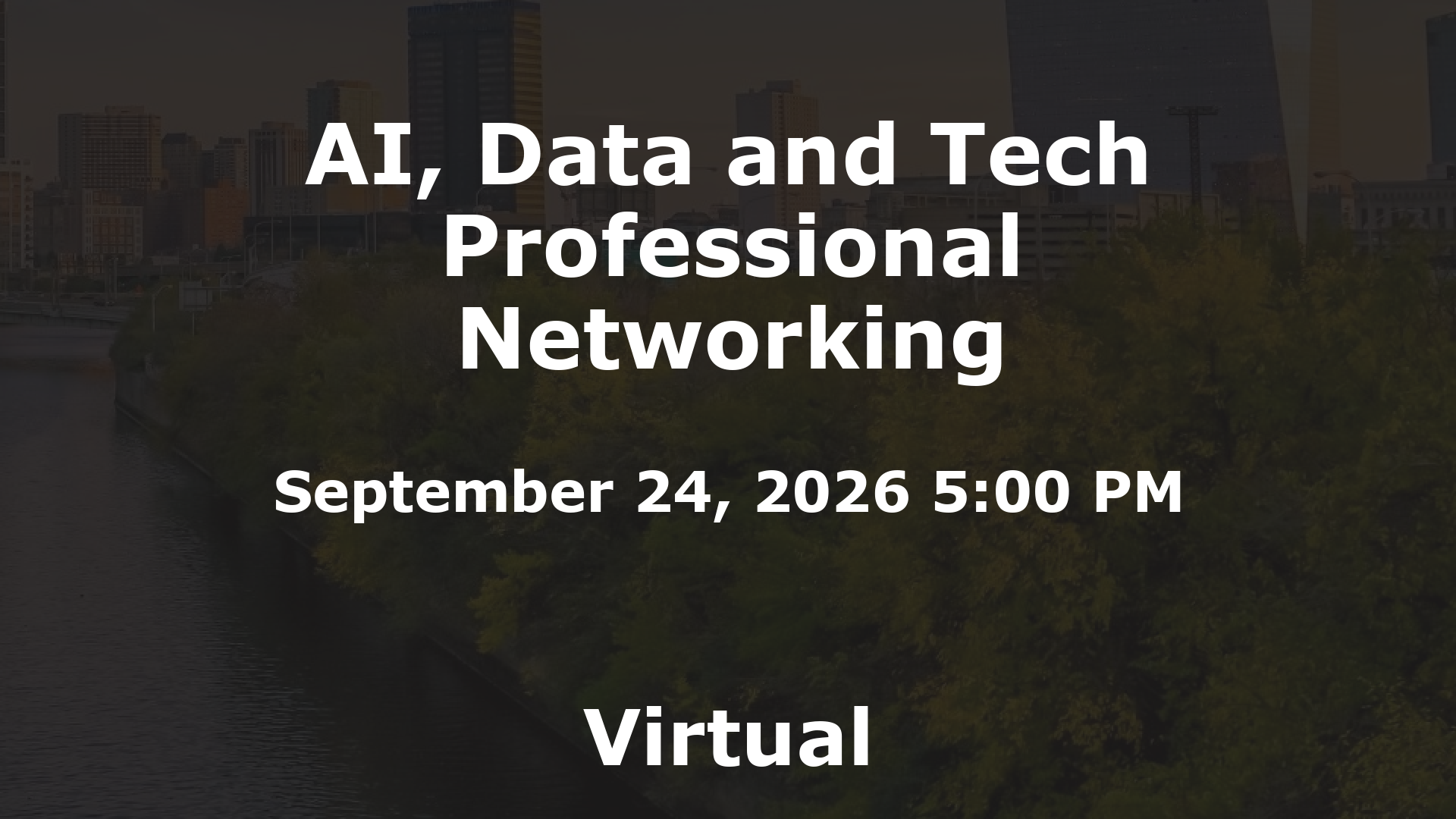 AI, Data and Tech Professional Networking event image